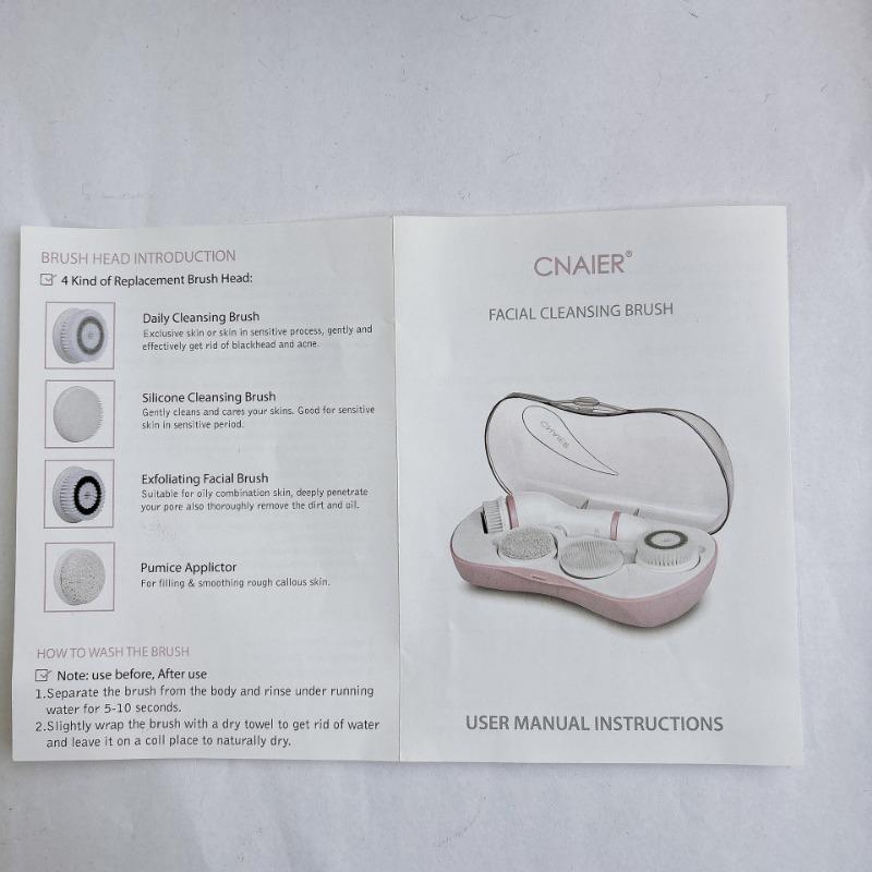 1SET Electric Cleanser Charging Household Multifunctional Rotary Cleaning Pore Portable Waterproof Face Brush