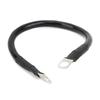 11.8in Ground Wire 4AWG 25mm² 150A High Toughness Flexible Earth Cable for Battery Inverter Black