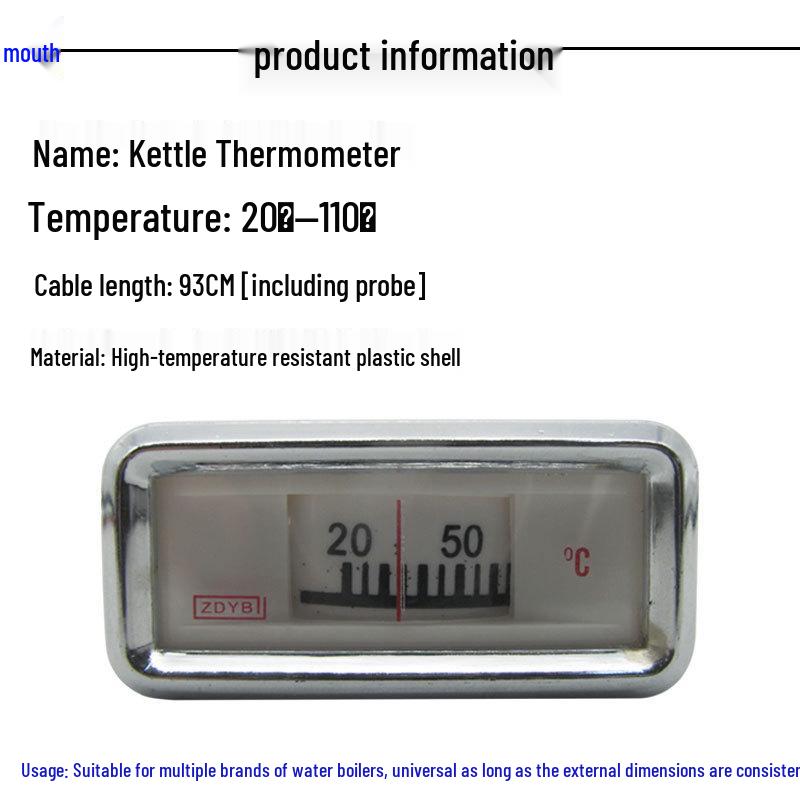 Commercial Water Heater & Dispenser with 20-110°C Thermometer and Probe Scale Display
