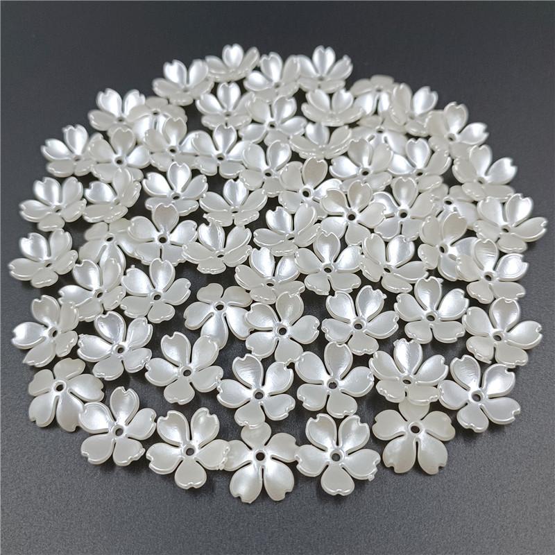 Vintage Parts 40 Fiori Acrilici Smerigliati 10mm - Perle Per Gioielli Fai Da Te, Mix Di Colori