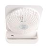 Tischventilator 3 Geschwindigkeiten Geräuscharm Tragbar Wiederaufladbar Mini-Ventilator für Auto Zuhause Camping Weiß