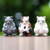 Action Cat Social Figure Cartoon Model Toy Decoration Doll Kid Ornament Gifts