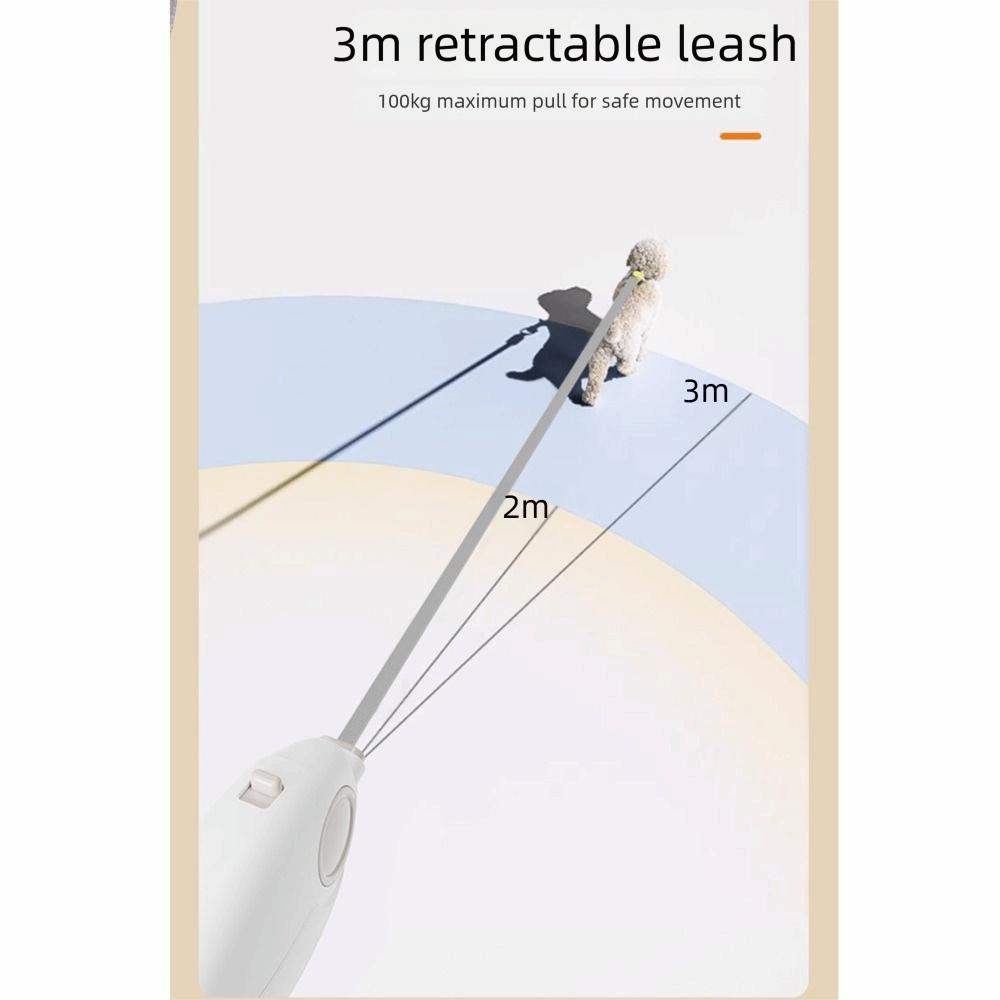 Extends Up To 3M Automatic Retractable Dog Leash Portable Pet Luminous Lead  Pet Supplies