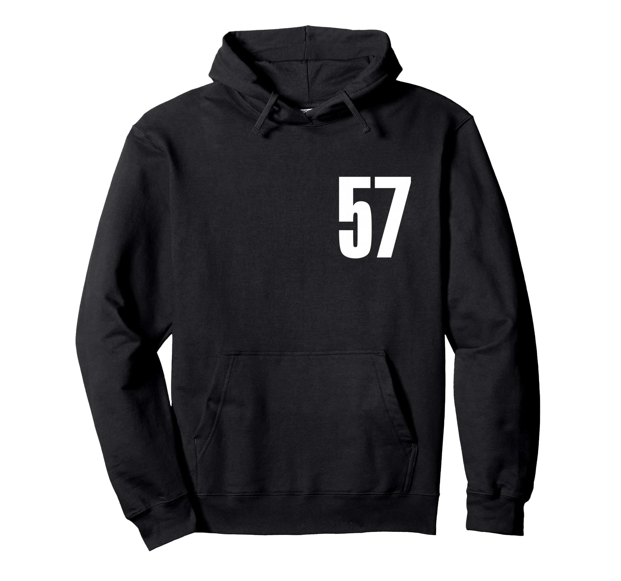 

Number Fifty Seven #57 Sports Team Uniform Birthday 57 Hoodie