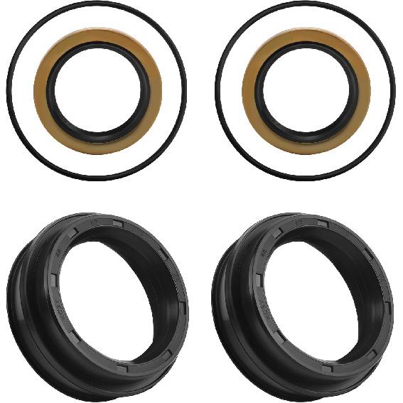 2 Sets Rear Axle Shaft Oil Seal Kit Inner and Outer Compatible with 1979-2006 Toyota T100 Tacoma Tundra 4Runner Pickup Replace 90313-48001