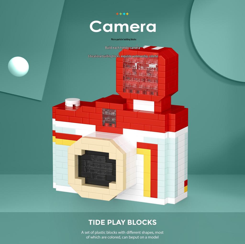 Chaolechuang 3D SLR Digital Camera Building Block Model Gift