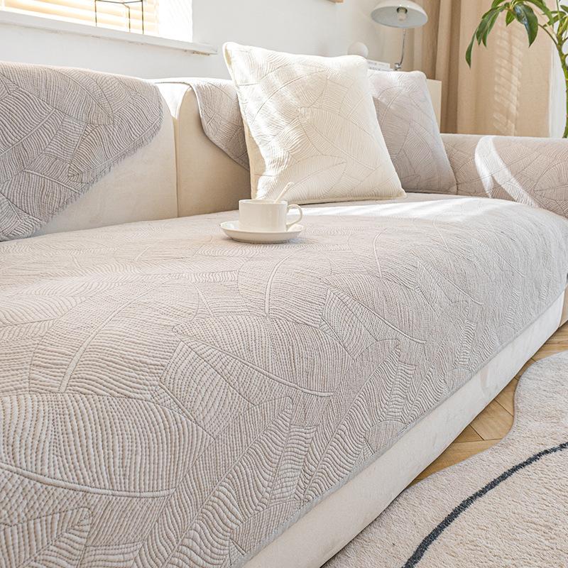 Winter Cotton Double-Sided Sofa Cushion Four Seasons Universal Non-Slip Fabric Cushion Simple Nordic Back Towel