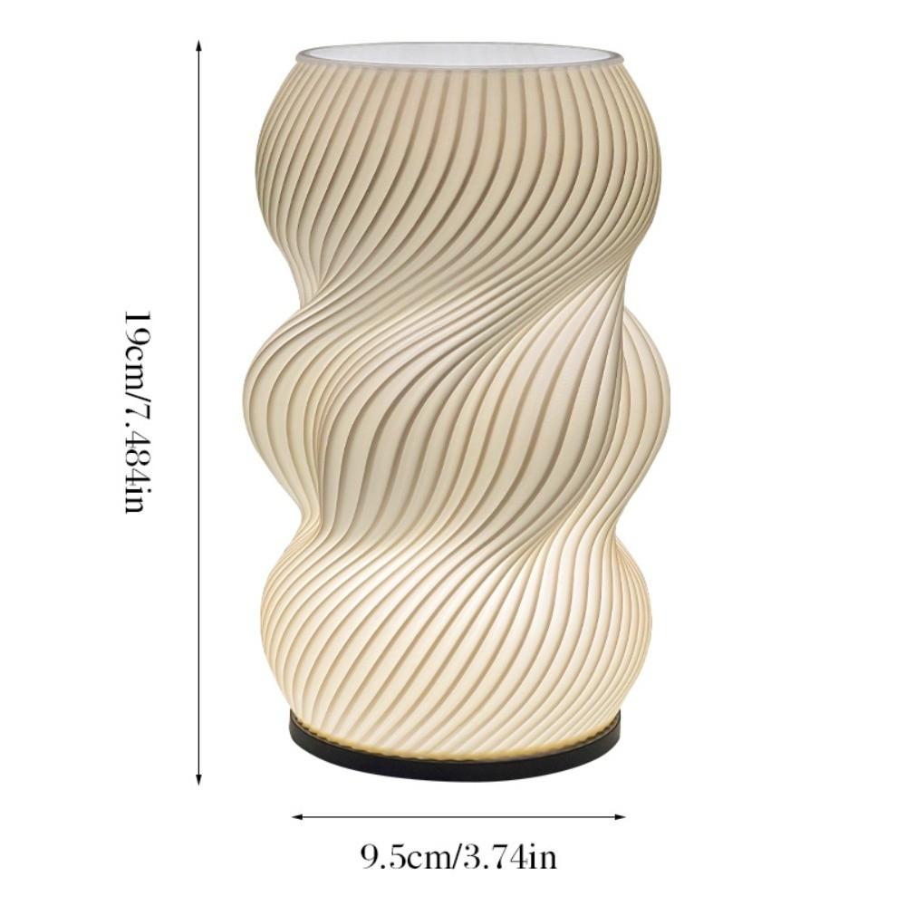 3D Printing LED Desk Lamp Minimalist USB Powered Vase Table Lamp Adjustable Color Temperature Multi-Color Night Light