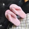 Autumn Winter Women Home Slippers Fashion Soft Furry Flats Slippers Faux Fur Women Warm Shoes Indoor Female Flip Flops WSH3747