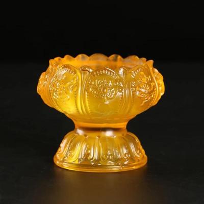 Kerzenhalter Glasierte Handwerkskunst Dekoration Glücksbringender Butterlampenhalter Kerzenhalter Heimdekoration Zubehör