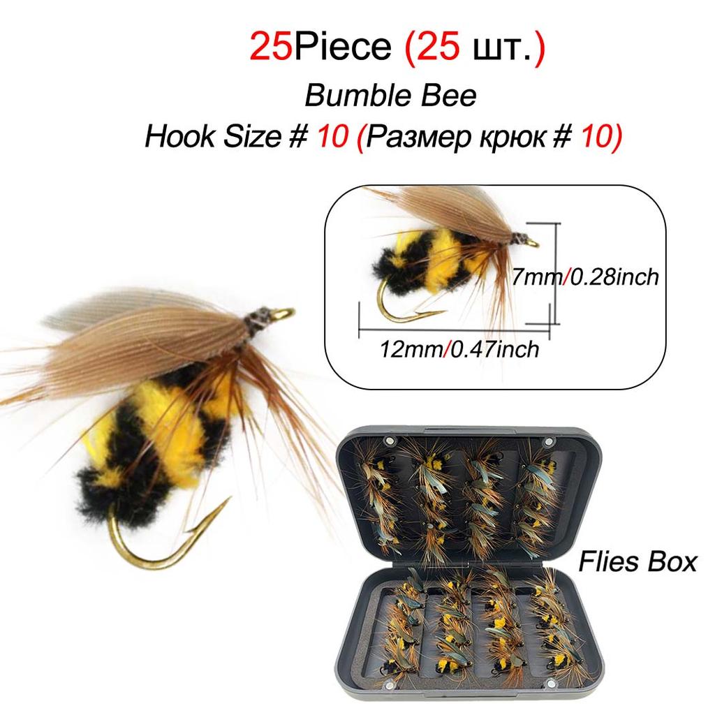Kaufe 25 Teile/schachtel Knstliche Biene Kder Kder Angeln Fr Forelle Knstliche  Insekten Kder zum Preis ab 6.02 | Joom