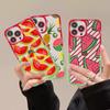Watermelon Pattern Phone Case For Samsung S 20 21 22 23 Lite Plus Ultra Clear Mobile Cover Funda