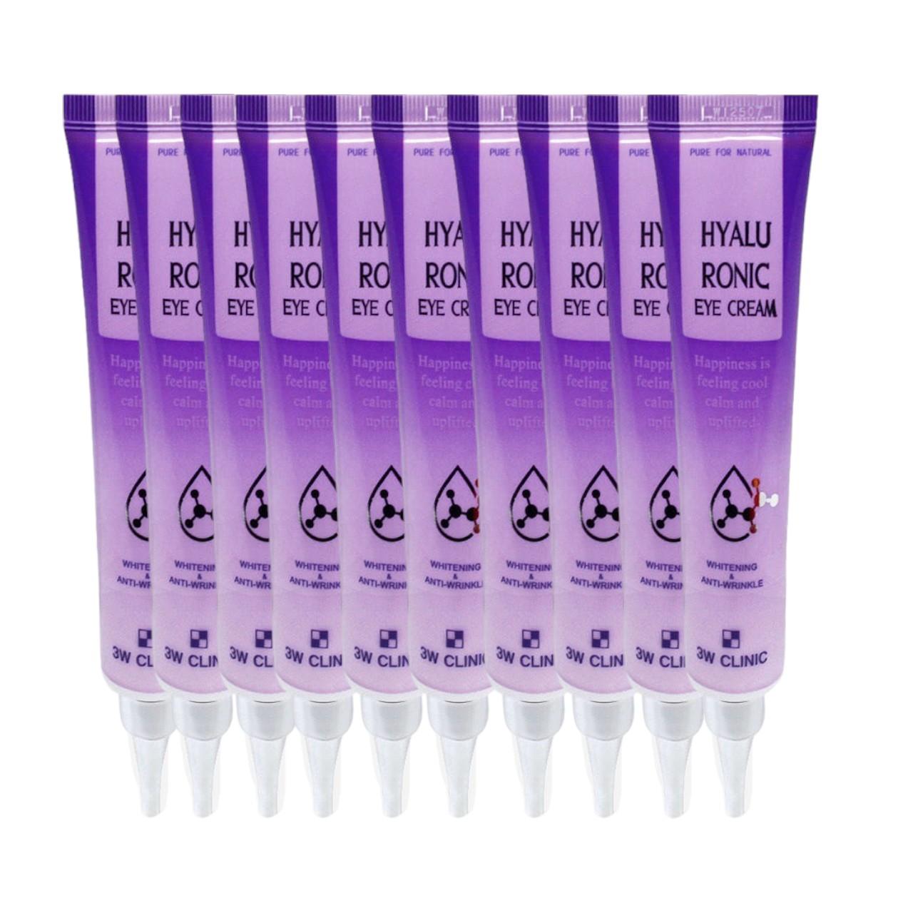 

3W Clinic Hyaluronic Eye Cream – Multi-Moisturizing & Anti-Wrinkle Solution with 5-Complex Hyaluronic Acid (40ml x 10pcs Bulk Value Set)