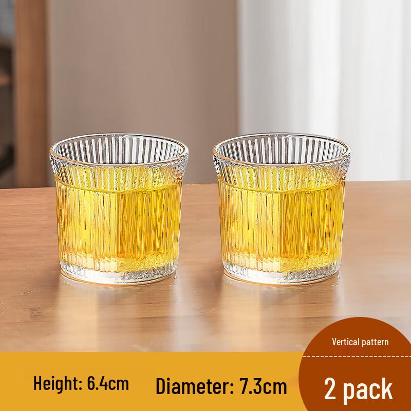 Shangqi Flared Glass Beverage Cup Set with Straw