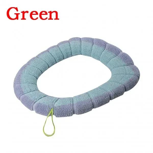 Thicken Toilet Seat Cover Mat Warm Soft Washable Closestool Portable Bathroom Accessories Protector Water Desechable Household