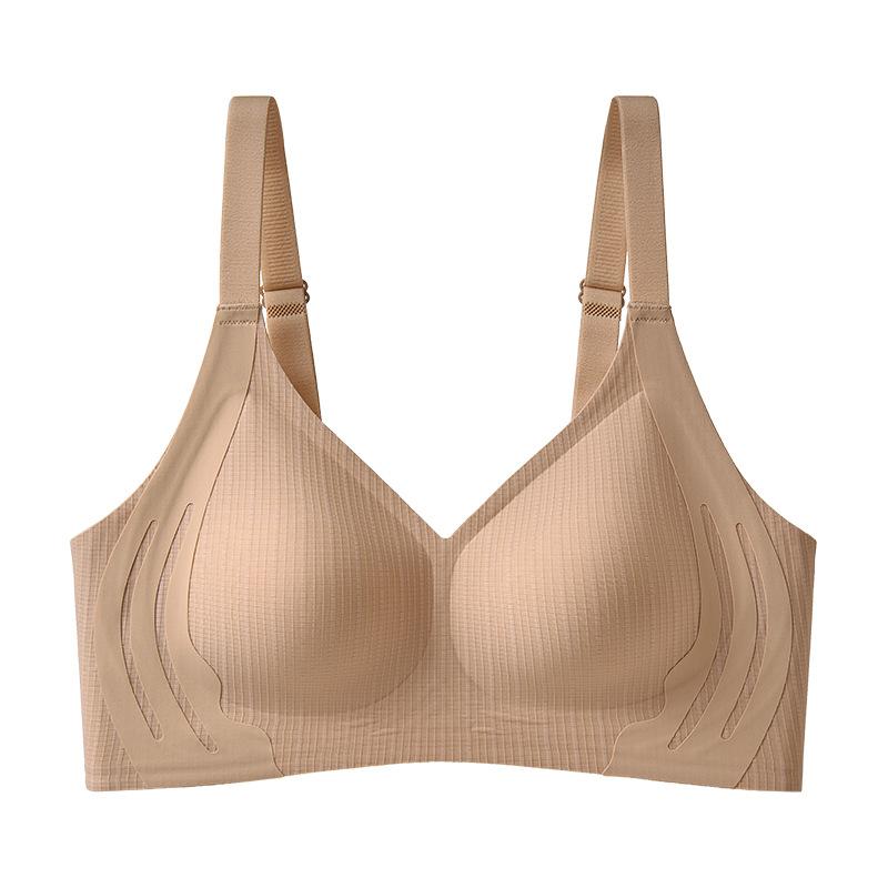 Seamless Thin Push Up Bra No Steel Ring Fixed Cup Comfortable Underwear