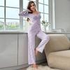 European & American Style Autumn/Winter Sexy Casual Long Sleeve Pajama Set for Women