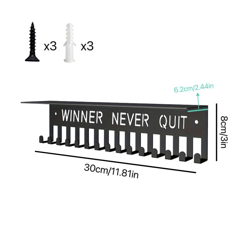 Kovový stojan na medaile Věšák na medaile Držák na zeď Velkokapacitní držák na ocenění Na závody Fotbal Basketbal Sporty Karate