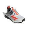 adidas Boa K Slip Resistant, Abrasion Resistant, Breathable Low Top Kids' Running Shoes White Gray Kids' FZ5056