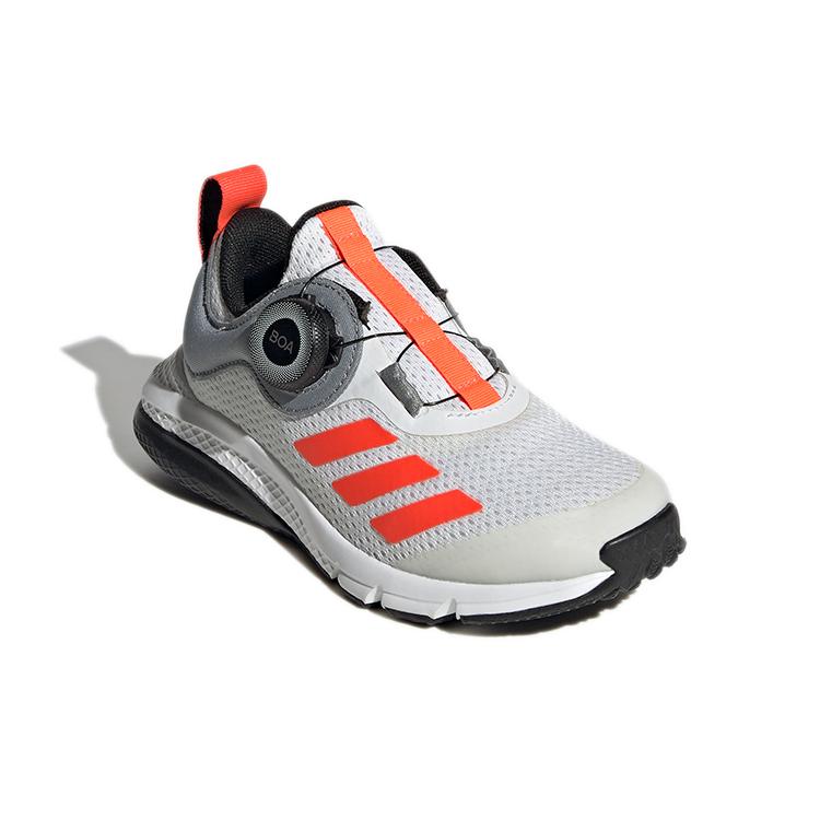 adidas Boa K Slip Resistant, Abrasion Resistant, Breathable Low Top Kids' Running Shoes White Gray Kids' FZ5056
