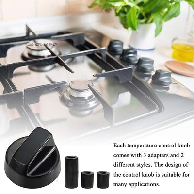 4Pcs Plastic Gas Stove Control Knobs Replacement Set For Oven Cooker Hob Benchtop Burner - General Range Knob