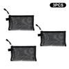 1/3/5Pcs Transparent Mesh Travel Passport Holder Portable Ticket Id Card Organizer Bag Zipper Document Pouch