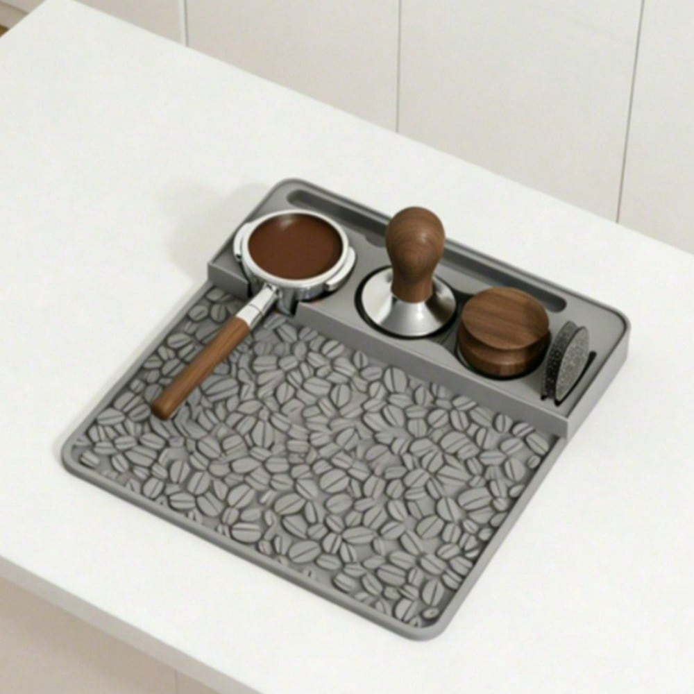 Silicone Coffee Powder Pressing Pad Non-slip Table Pad Corner Pad Powder Pressing Hammer Tray Storage Pad