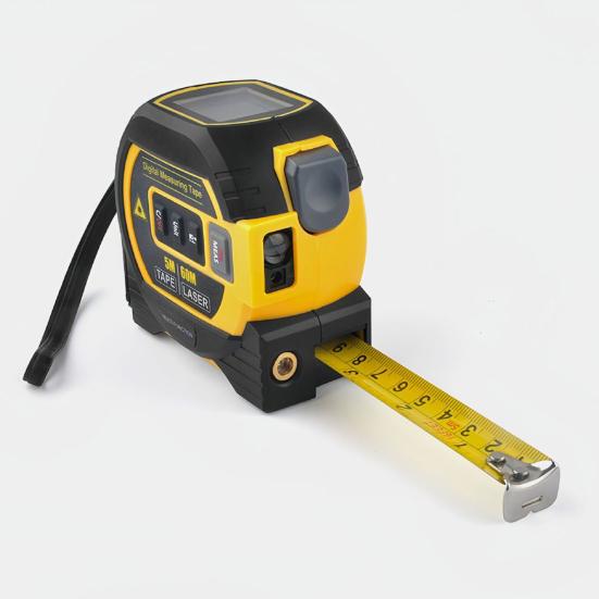 Bandă de măsurare Bandă infraroșie Instrument de măsurare cu dispozitiv de autoblocare Afișaj digital Măsurare precisă Dimensiune compactă Instrument de măsurare portabil 3 în 1