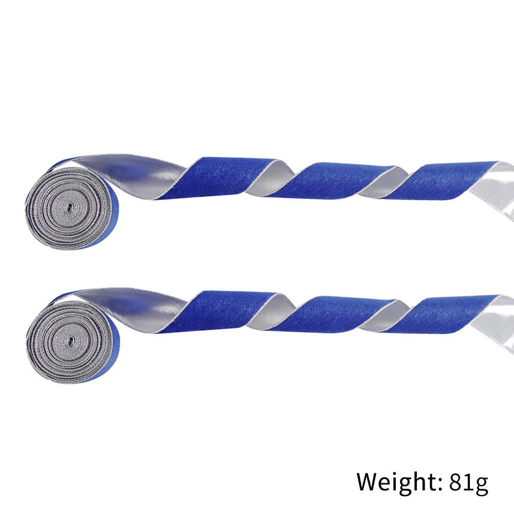 Luxurious Green Red Blue Plush Christmas Ribbon For Elegant Holiday Decor Gifts