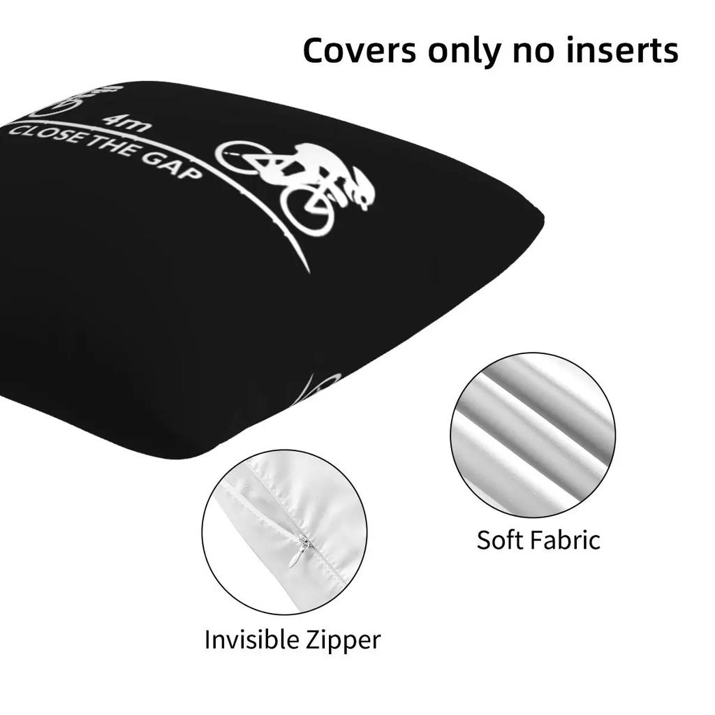 Zwift Close The Gap 2 Pcs Square Pillowcase Pillow Cover Cushion Decor Comfort Throw Pillow For Home Bedroom