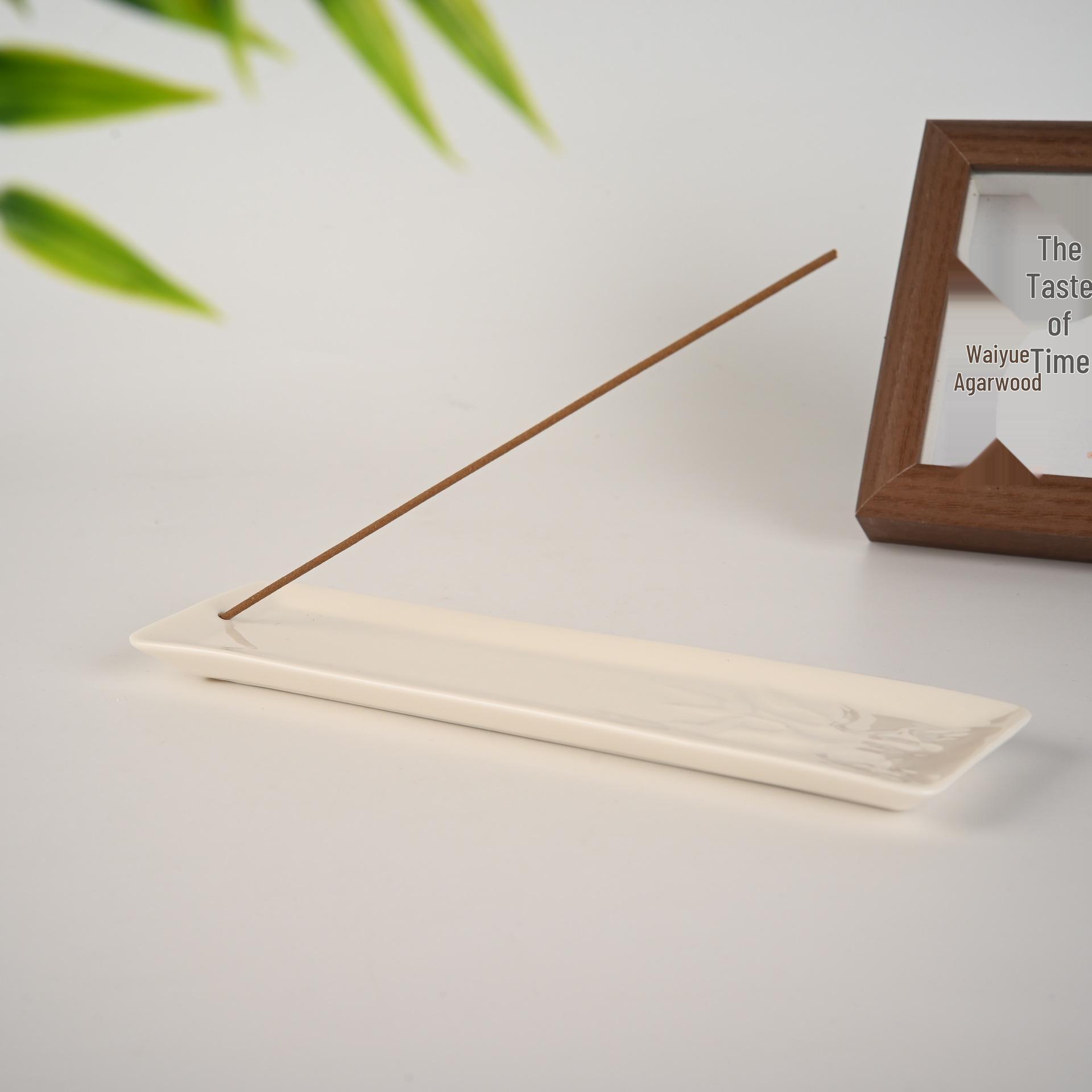 Ceramic Zen Incense Stick Holder - Buddha Tea Ceremony Ornament Burner