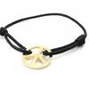 Les Trésors De Lily [I5388] - Gold Plated Bracelet 'Peace' Black Gold - 17 Mm