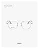 Vintage Ultralight Pure Titanium Eyeglass Frame | Large Polygonal Slim Design | Unisex Minimalist Prescription Glasses