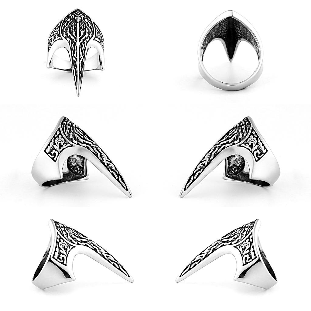 Kayi Obasi Flag Ottoman Empire Ring for Men Alien Fashion Motorcycle Stainless Steel Jewelry Gift
