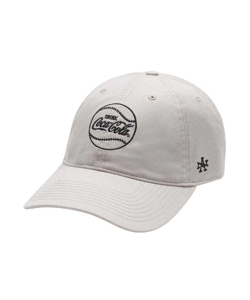 Amelikannideul Coca-Cola Baseball Mark Ballpark Cap - Stone
