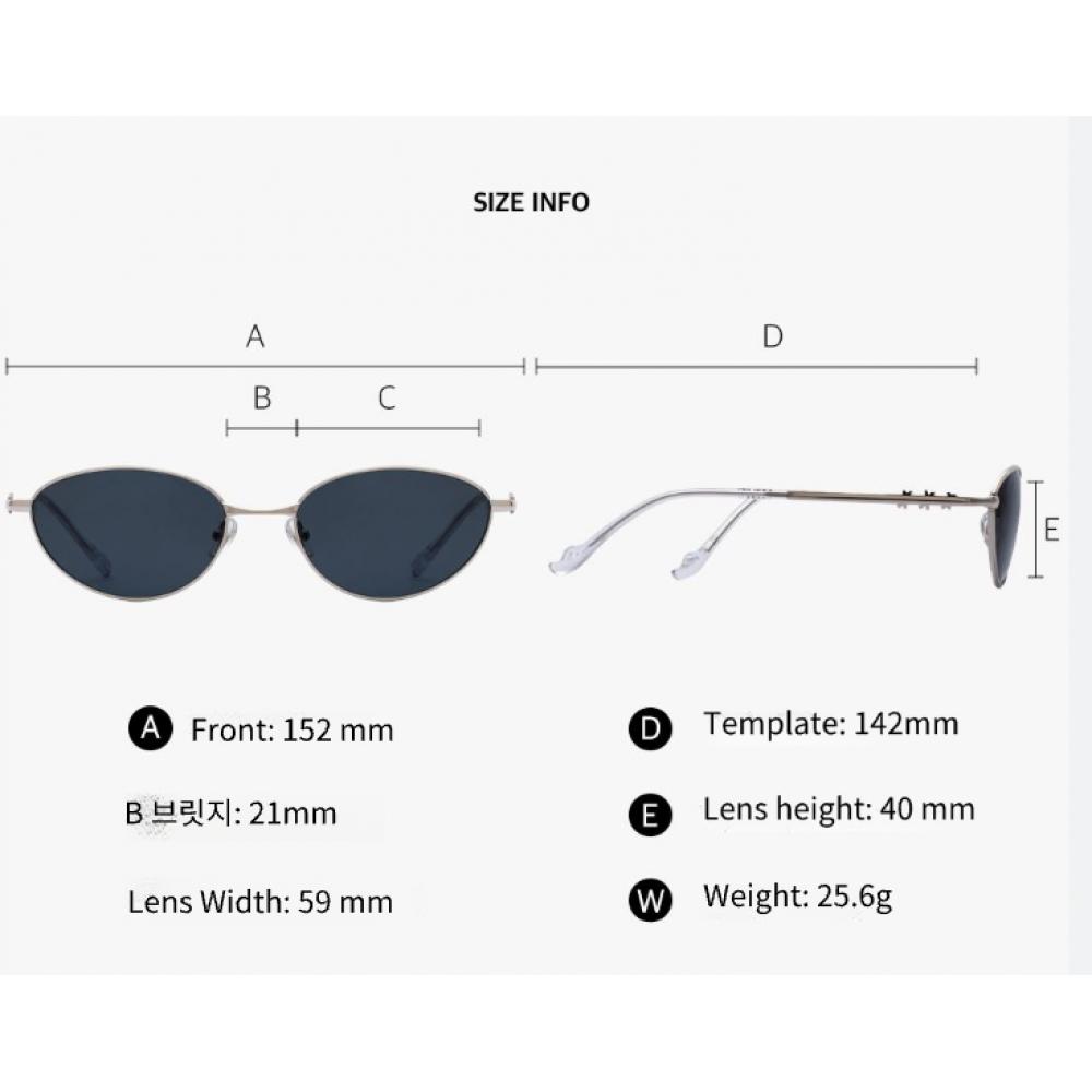 RECLOW Stainless Epoca Sunglasses Silver Black