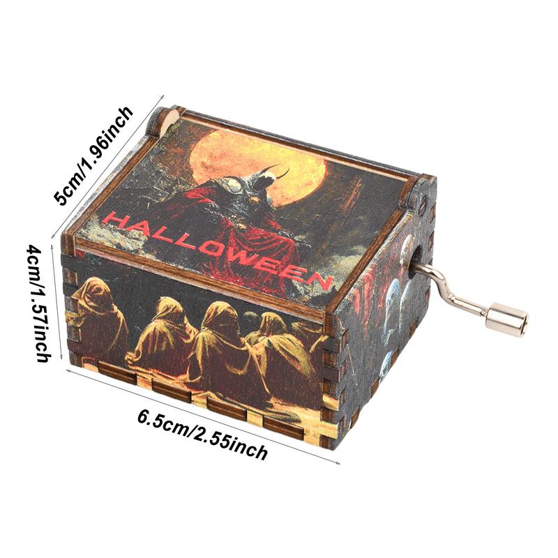 Cutie Muzicală Mică Cutie Muzicală Colorată Gravată Mică Halloween Decor pentru Casă Coșmarul Înainte de Crăciun Cutie Muzicală Pentru Halloween