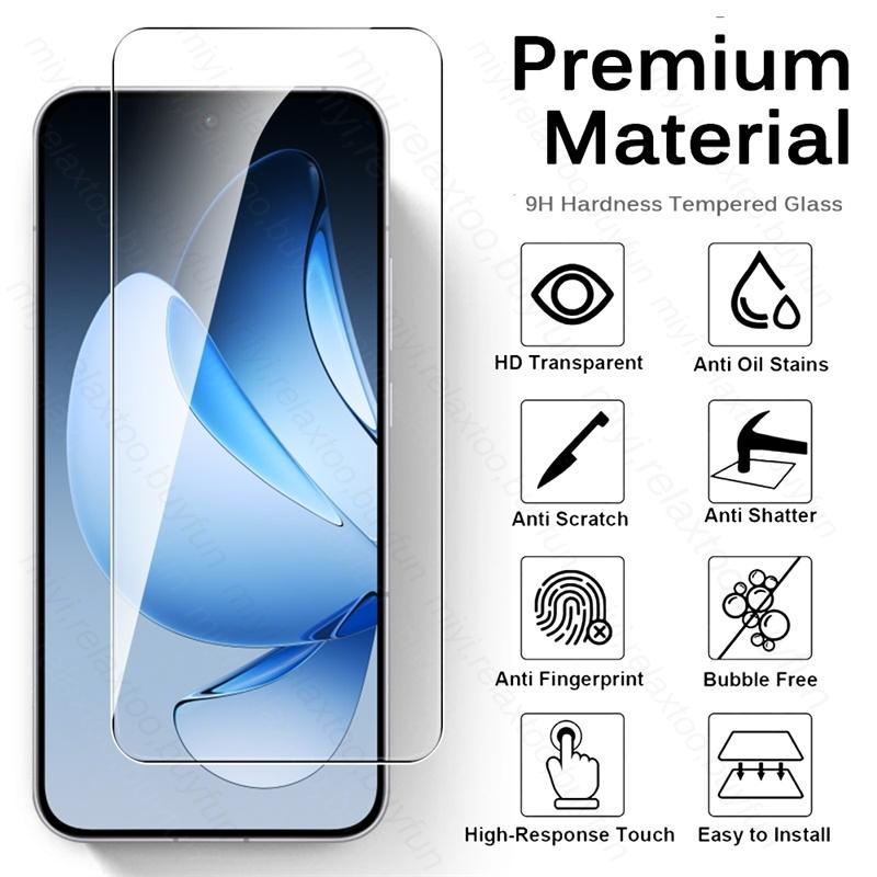 5Pcs 9H Screen Protector For Oppo Reno 14 13 FS F 5G HD Crystal Tempered Glass Reno14 Reno13 Reno14FS Reno13FS Reno14F Reno13F