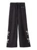 Gelato Pique HALLOWEEN Ribbon Feather Long Pants PWNP254029 DGRY Women's