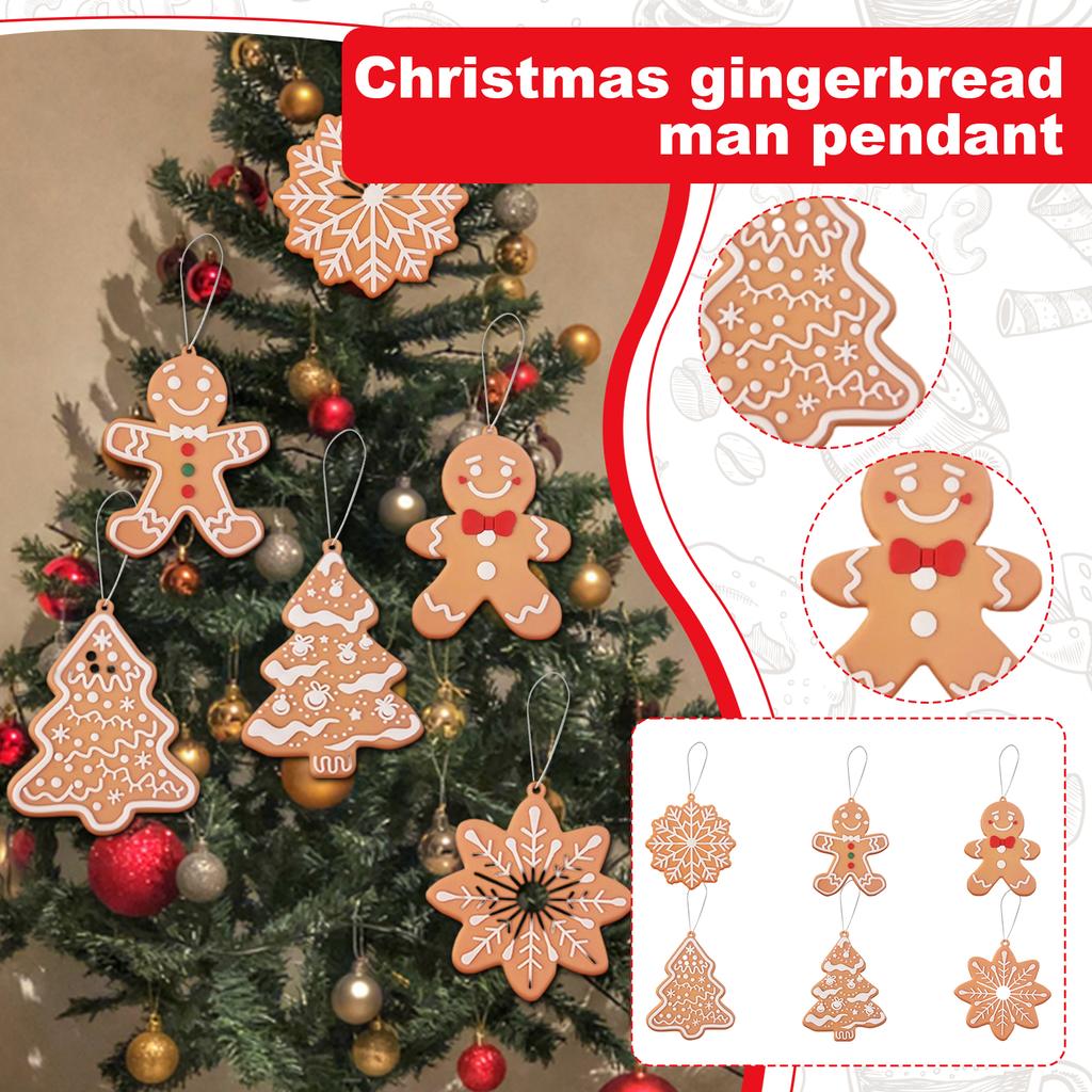 Christmas   Pendant House Series 12 Pcs Christmas Tree Full House Pattern Pendant