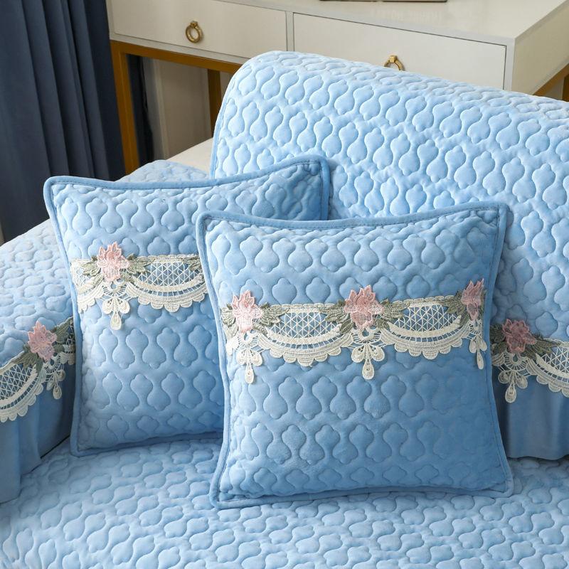 Plush Sofa Covers Four Seasons Sofa Towel Fabric Seat Cushion Backrest Towel Simple Modern Couch Cover Non-slip Sofa Bed Cover