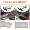 Car Universal One To Two Tail Throat Double Pipe Tail Pipe Stainless Steel Exhaust Pipe Modification Supplies