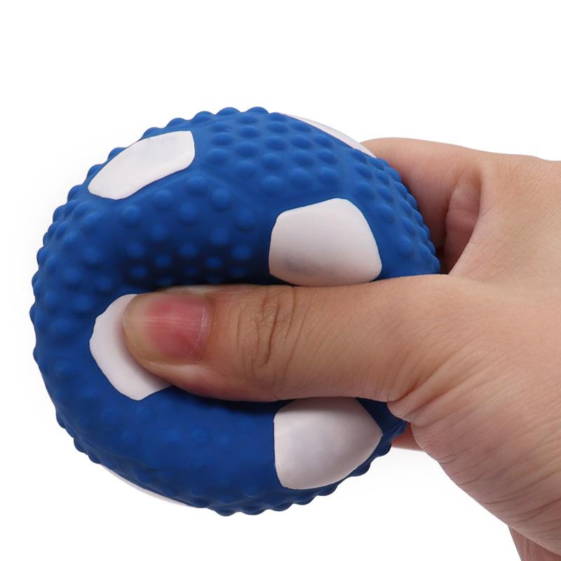 Nice Pet voice toy dog grinding teeth bite resistant latex toy rugby ball football small dog training for home decoration