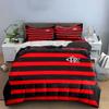 Red and Black Stripes. Bedding Sets Duvet Cover Sets Duvet Covers Pillowcases(1 * Duvet Cover 2 * Pillowcases Without Duvet Insert)