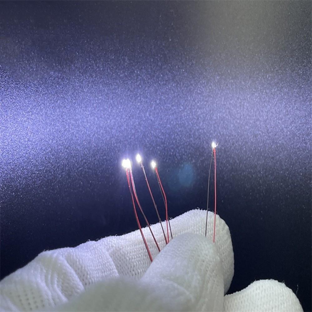 10Pcs Red Black Line 0805LED SMD Wire  Light HO N OO Scale Pre-soldered Micro Railway Decoration