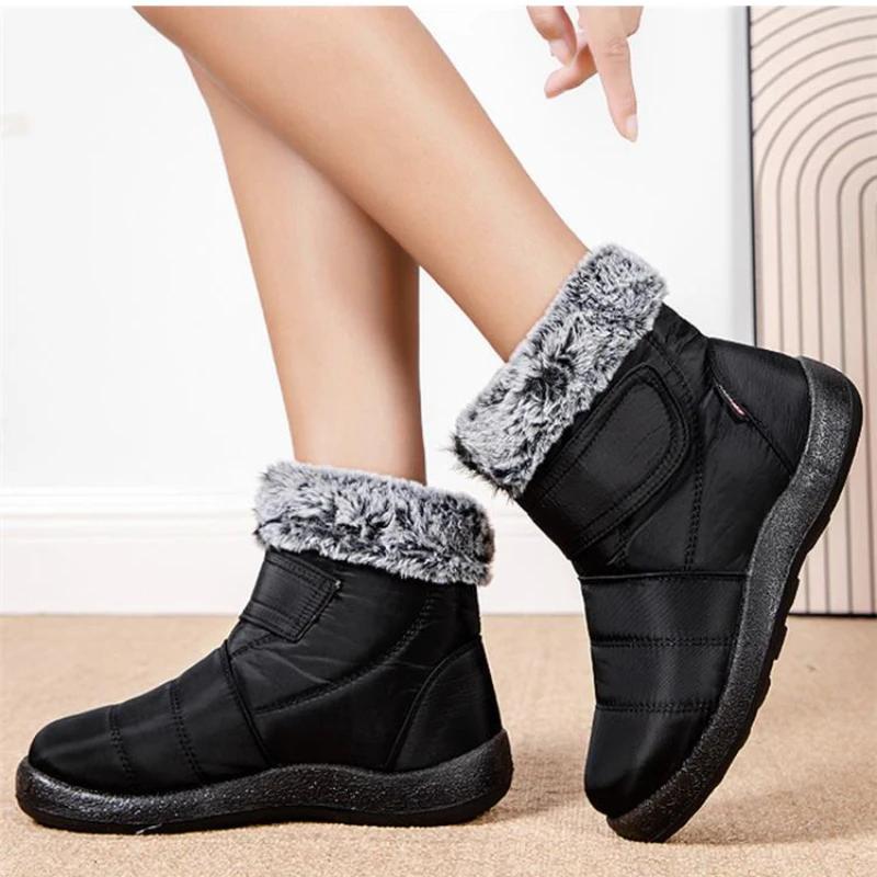 Fashion Snow Boots Women New Shoes For Women Platform Shoes Woman Fur Keep Warm Boots Ladies Soft Plush Botas Mujer Winter Shoes Women