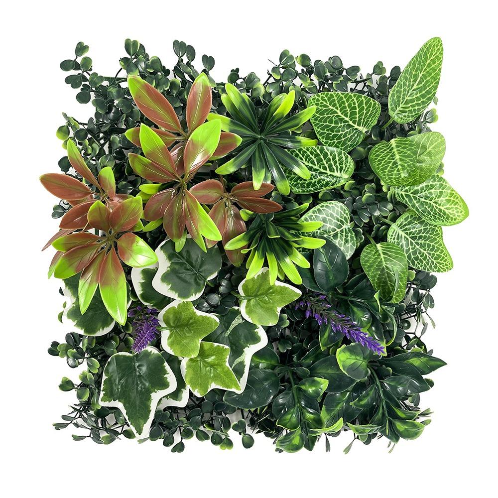 DIY Artificial Plant Wall Panel Sunflower Artificial Fern Grass  Background Wall Decoration