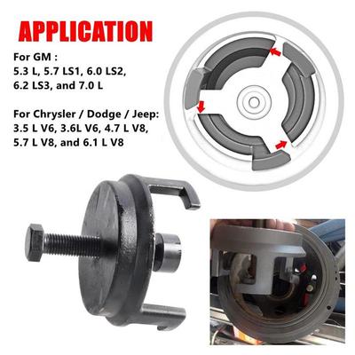 Quickly Removal Tools 25264 Harmonic Balancer Puller Crank Pulley Removal Tool Without Tapped Holes Engine Balancer