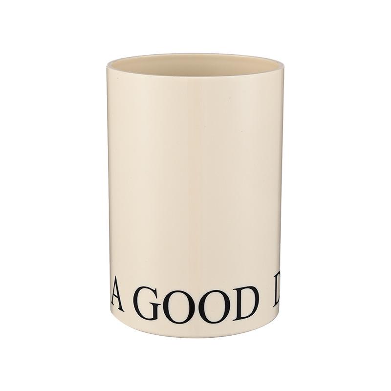 Luxury Plastic Mouthwash & Toothbrush Holder Cup - Round Design for Children & Couples