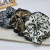 Elegant Leopard Print Double-Layer Hair Tie for Low Ponytails – High-Class Accessory